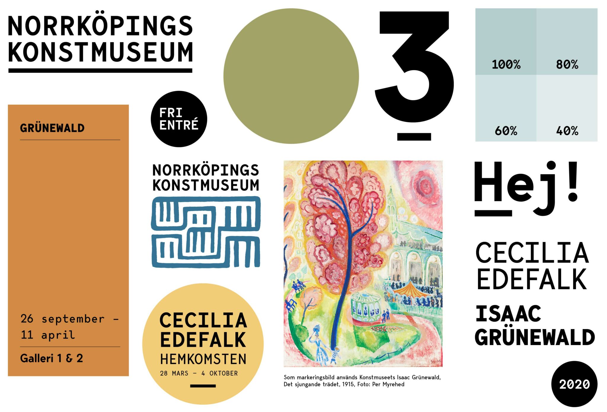 grafiska element för Norrköpings konstmuseum
